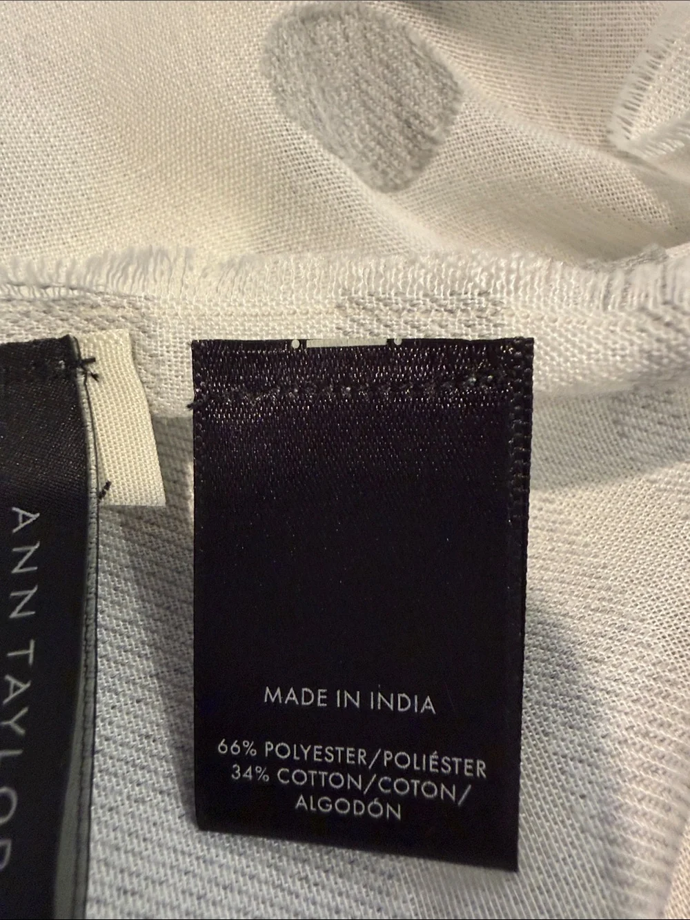 Ann Taylor Soft Light Gray scarf